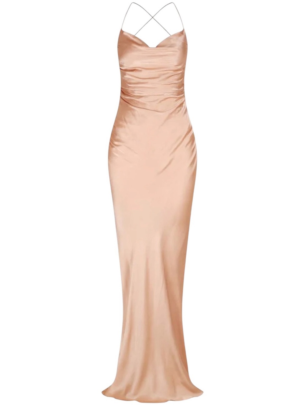 Shona Joy La Lune Lace Back Maxi Dress in Desert Rose NWT Size 2